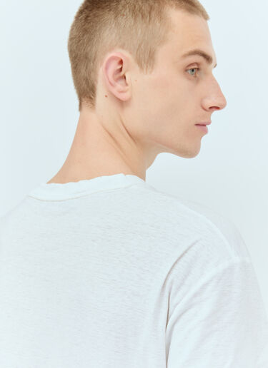 Acne Studios Logo Print T-Shirt White acn0155027