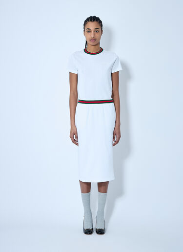 Gucci Web Trim T-Shirt White guc0259031