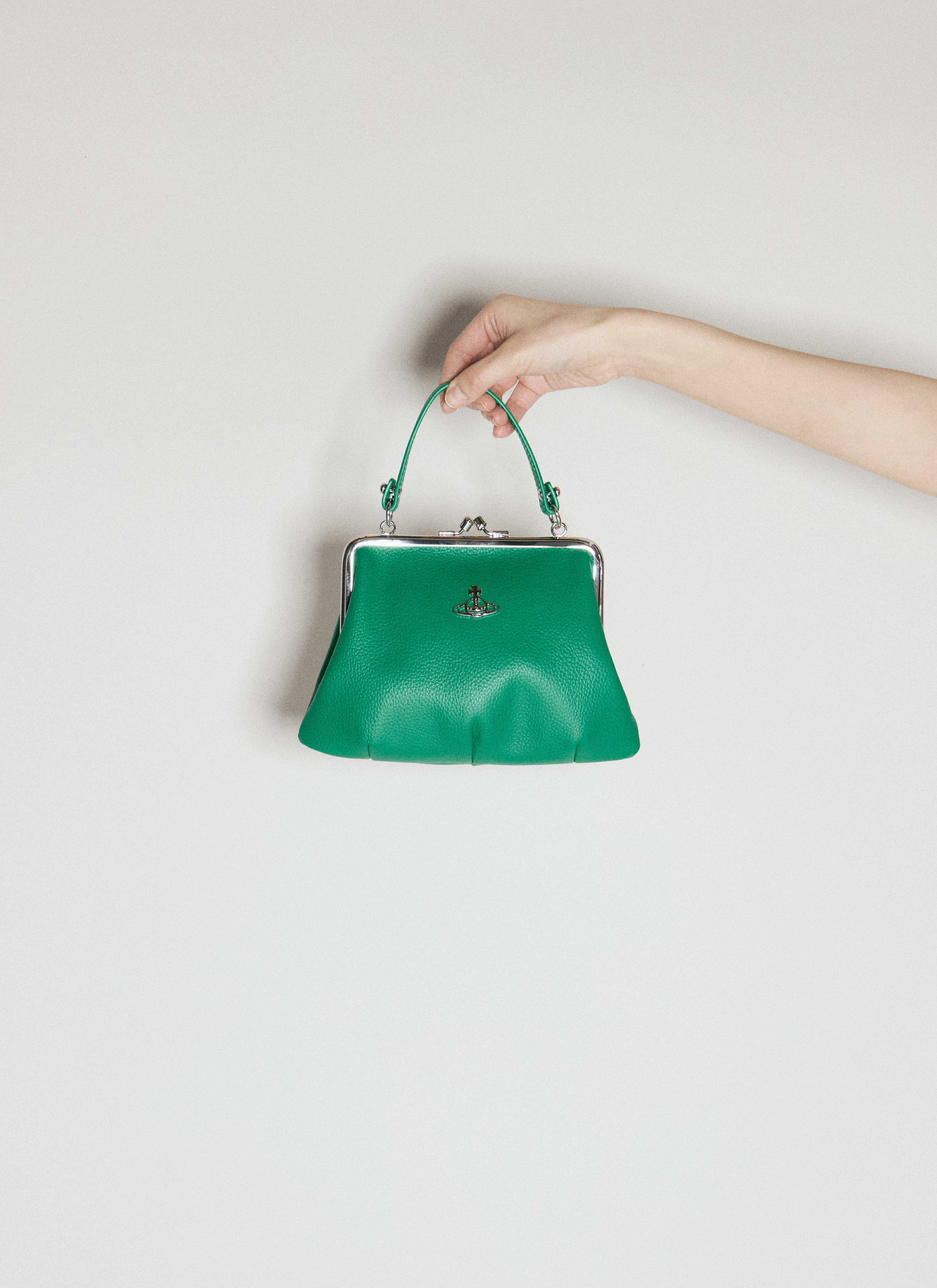Miu Miu Granny Frame Handbag Green miu0256033