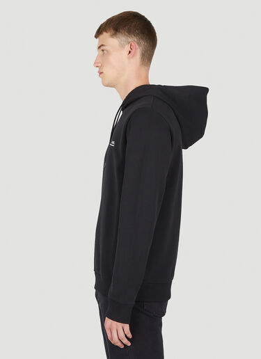 A.P.C. Item Logo Print Hooded Sweatshirt Black apc0150009