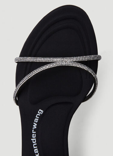 Alexander Wang Dahlia Crystal Heeled Sandals Black awg0250037