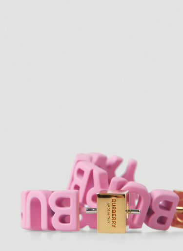 Burberry LJ 徽标圈式耳环 粉色 bur0247109