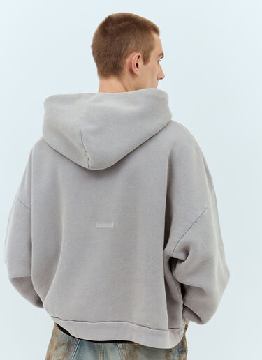 Acne Studios 徽标贴饰连帽运动衫  灰色 acn0357001