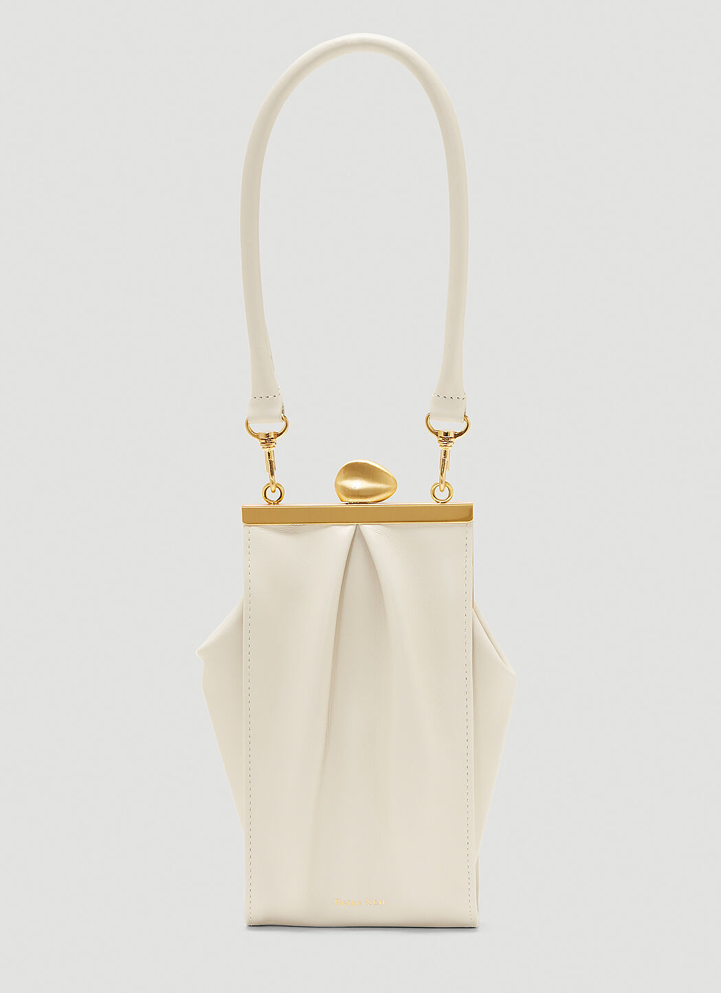 Reike Nen Pebble Purse Short Bag in White LN CC