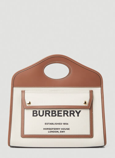 Burberry 포켓 토트백 화이트 bur0248058