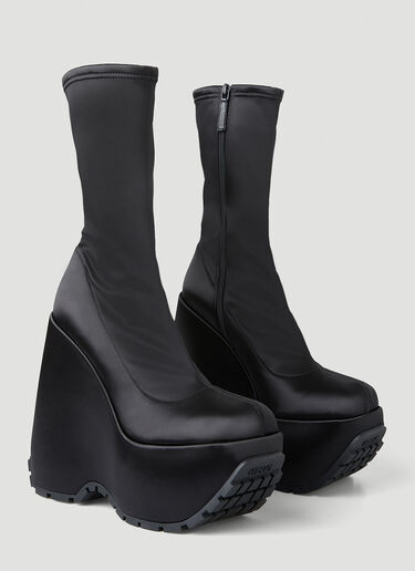 Versace Triplatform 踝靴 黑色 vrs0249057