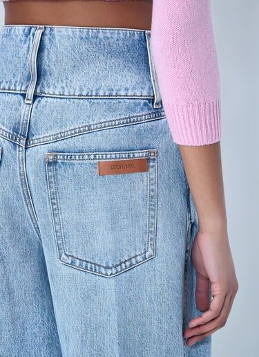 Sportmax Wide-Leg Denim Trousers Blue spx0264060