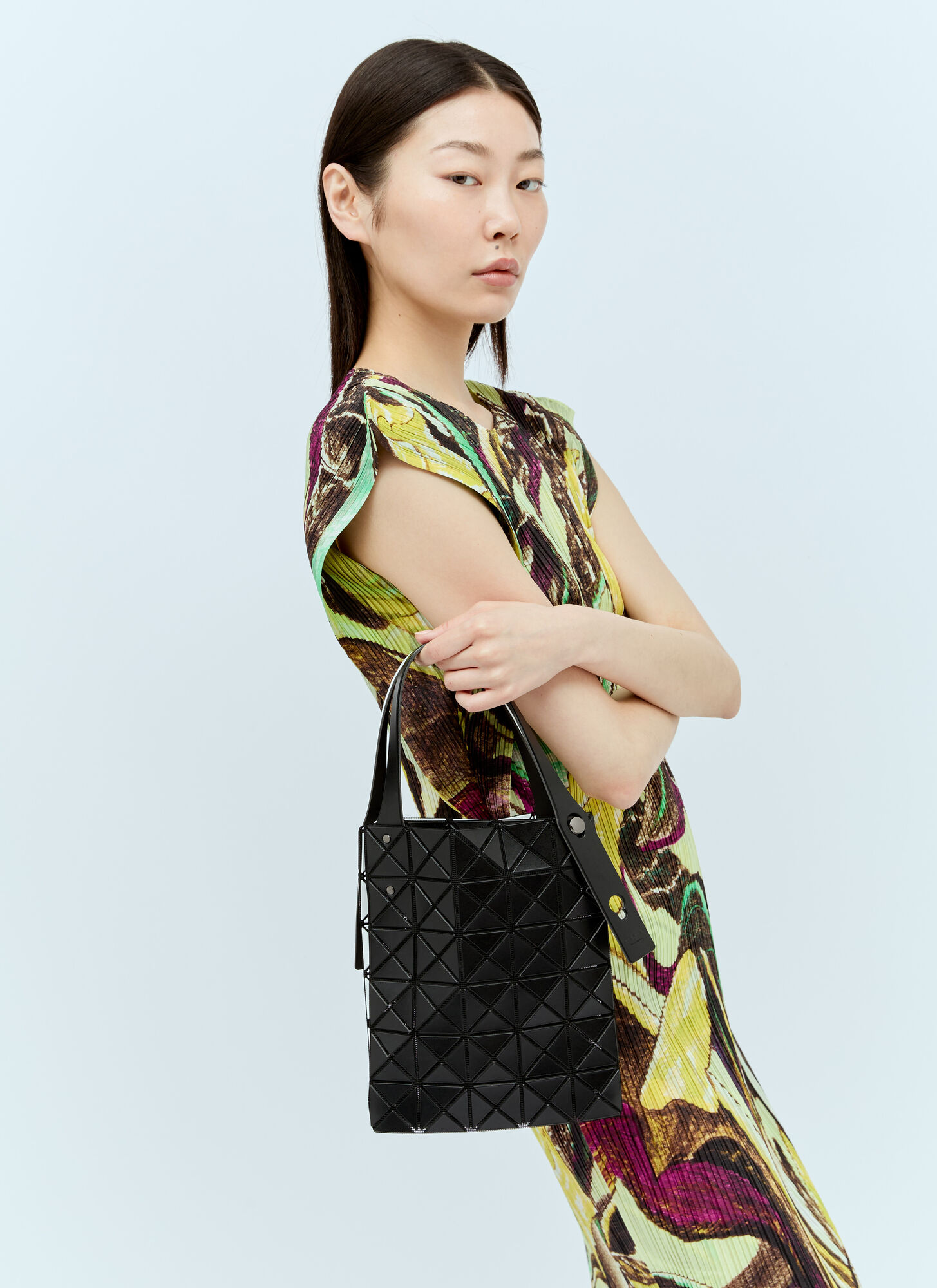 Shop Bao Bao Issey Miyake Duo Mini Tote Bag In Multicolour