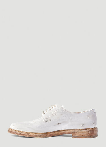 Maison Margiela Distressed Oxford Shoes White mla0151024