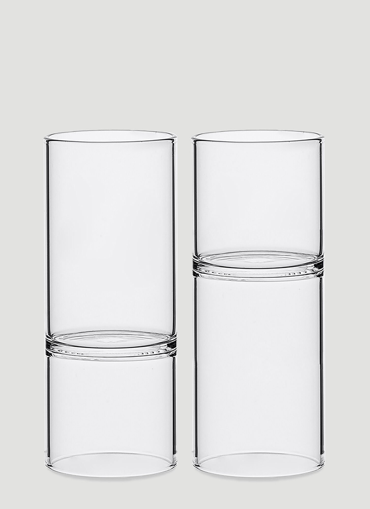 Fferrone Design Set Of Two Revolution Liqueur And Espresso Glass In Transparent