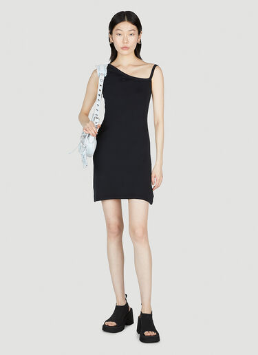 Courrèges Bumpy Dress Black cou0253006