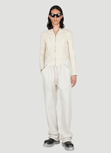 Rick Owens DRKSHDW Drawstring Track Pants White drk0152007