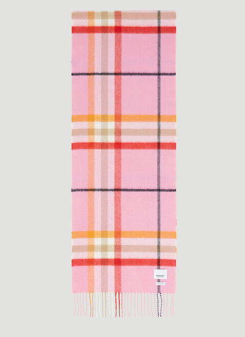 Comme des Garçons PARFUMS Check Cashmere Scarf Transparent cdp0350006