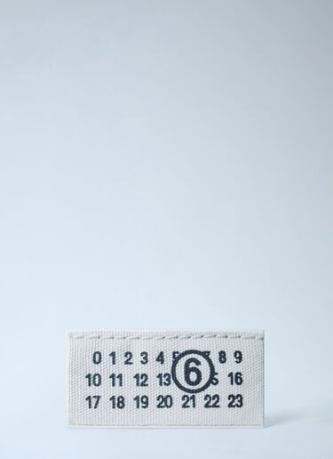 Logo Print Pouch MM6 Maison Margiela Logo Print Pouch White mmm0261020