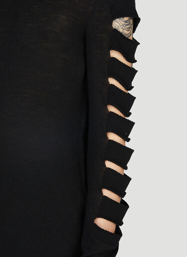 Rick Owens 机车针织衫 黑色 ric0151023