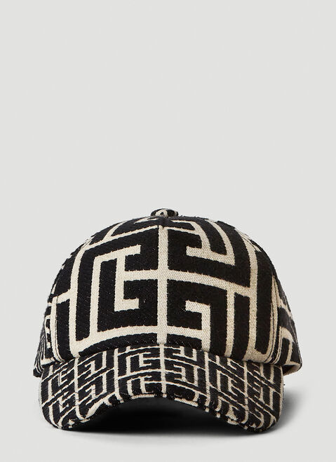 Thom Browne Mix Monogram Baseball Cap Pink thb0151046