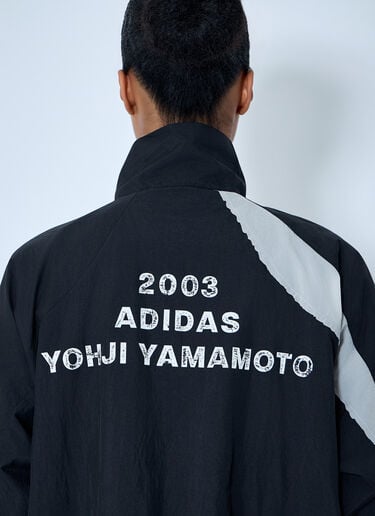Y-3 Raw Edge 3 Stripes Nylon Shell Jacket Black yyy0364017