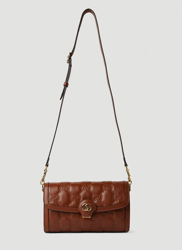 Gucci GG Matelasse Shoulder Bag Brown guc0251245
