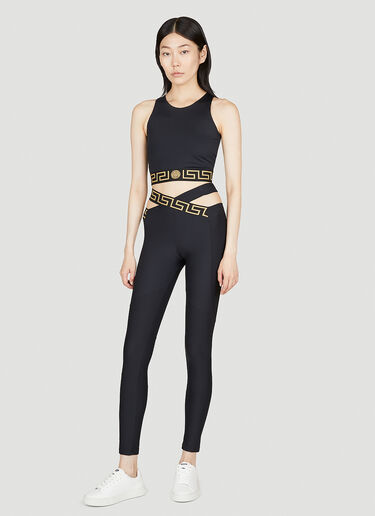 Versace Greca Sports Bra Black ver0255053