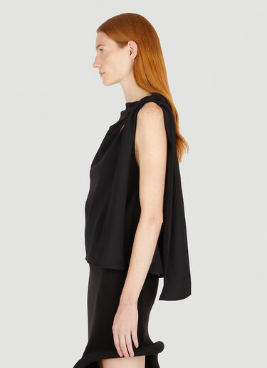 JW Anderson Cutout Asymmetric Tank Top Black jwa0250003