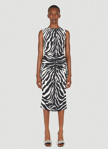 Dolce & Gabbana Zebra Print Dress Black dol0249006