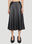 Jil Sander 가죽 A-라인 스커트 블루 jil0249004
