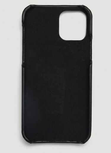 Maison Margiela Four Stitch Card Wallet iPhone 12 Pro Case Black mla0146024