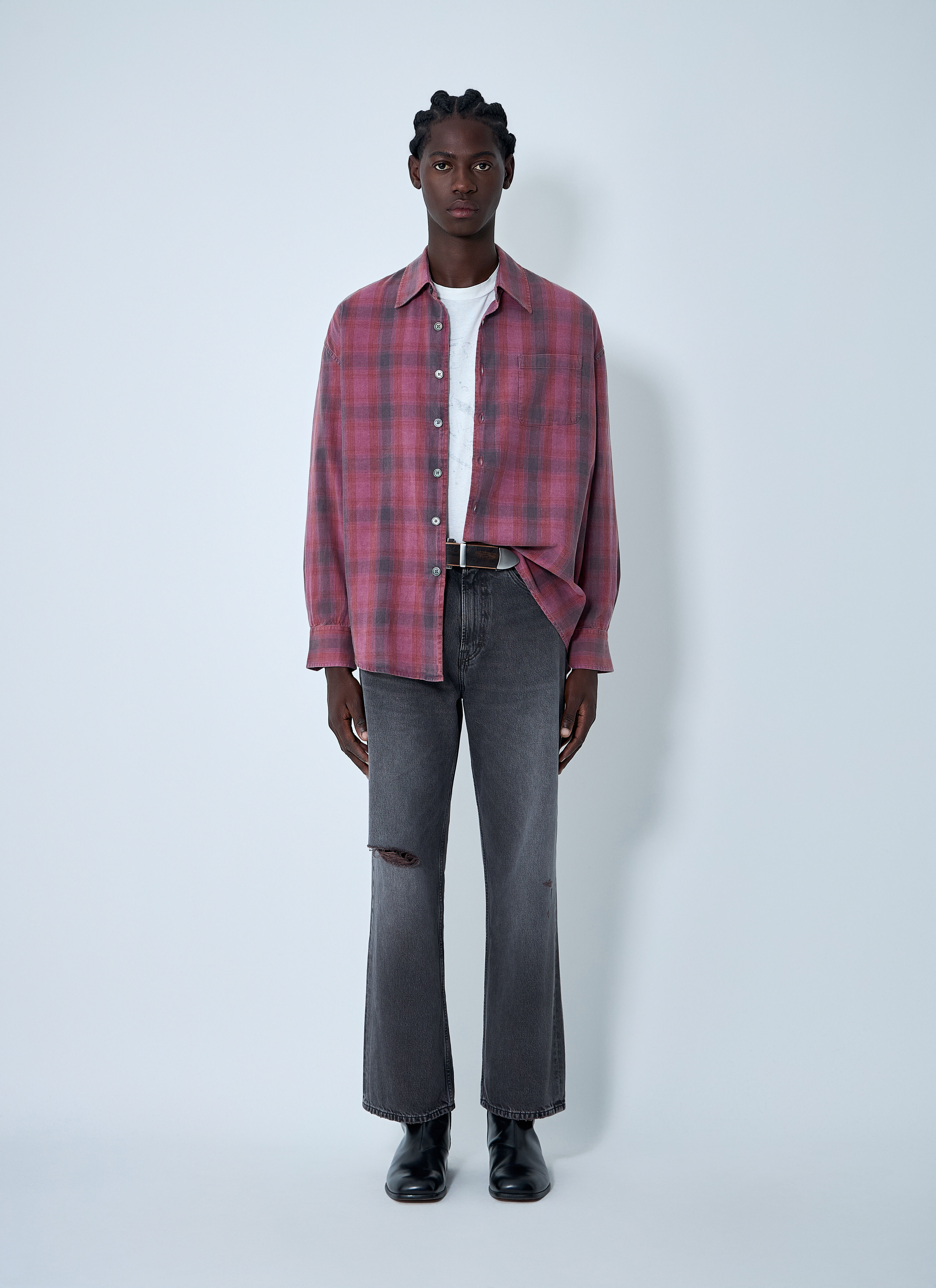 Our Legacy Men's' Borrowed Shirt in Red | LN-CC®