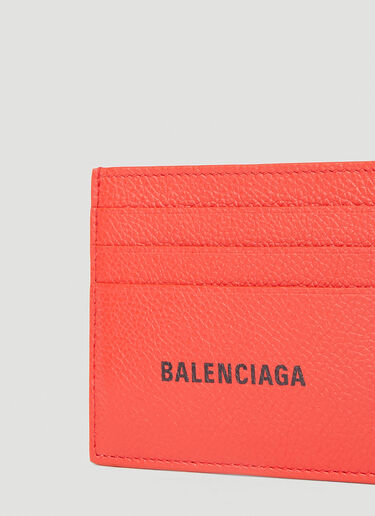 Balenciaga Logo Print Cardholder Red bal0151070
