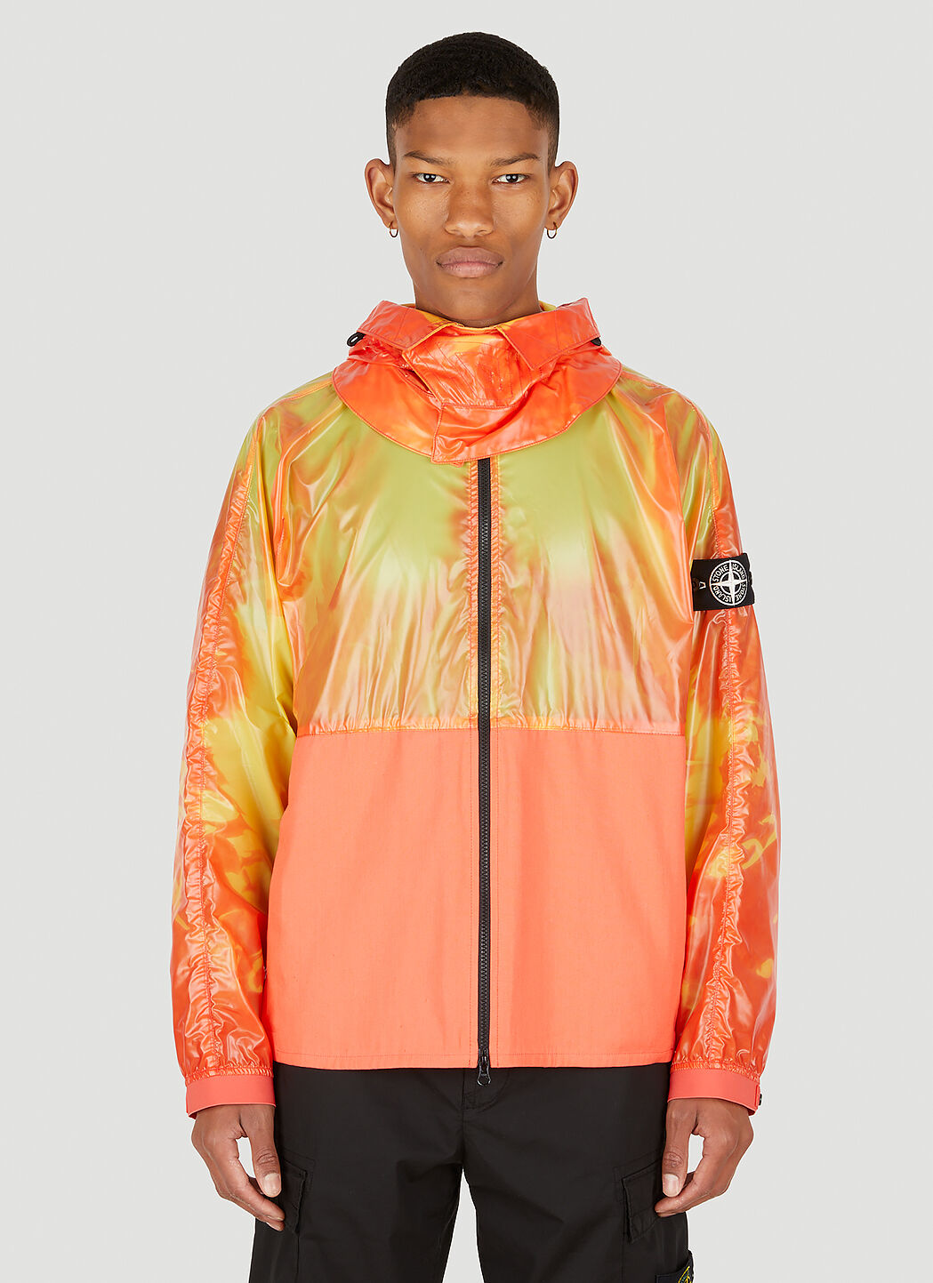Stone Island Men s Iridescent Jacket in Orange LN CC