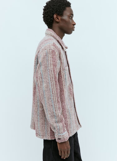Stripe Sherpa Shirt Stüssy Stripe Sherpa Shirt Pink sts0154010