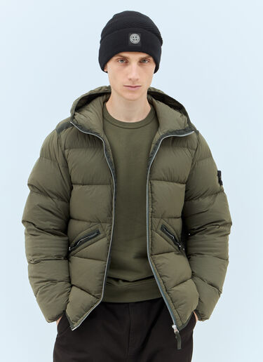 Logo Patch Beanie Hat Stone Island Logo Patch Beanie Hat Black sto0158064