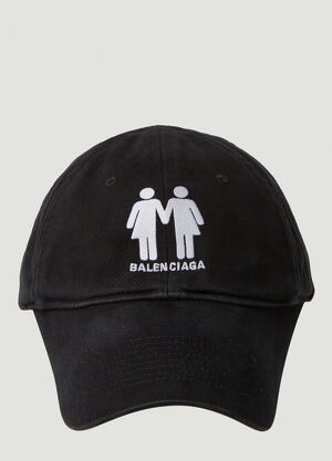 Balenciaga Pride Baseball Cap Black bal0349014