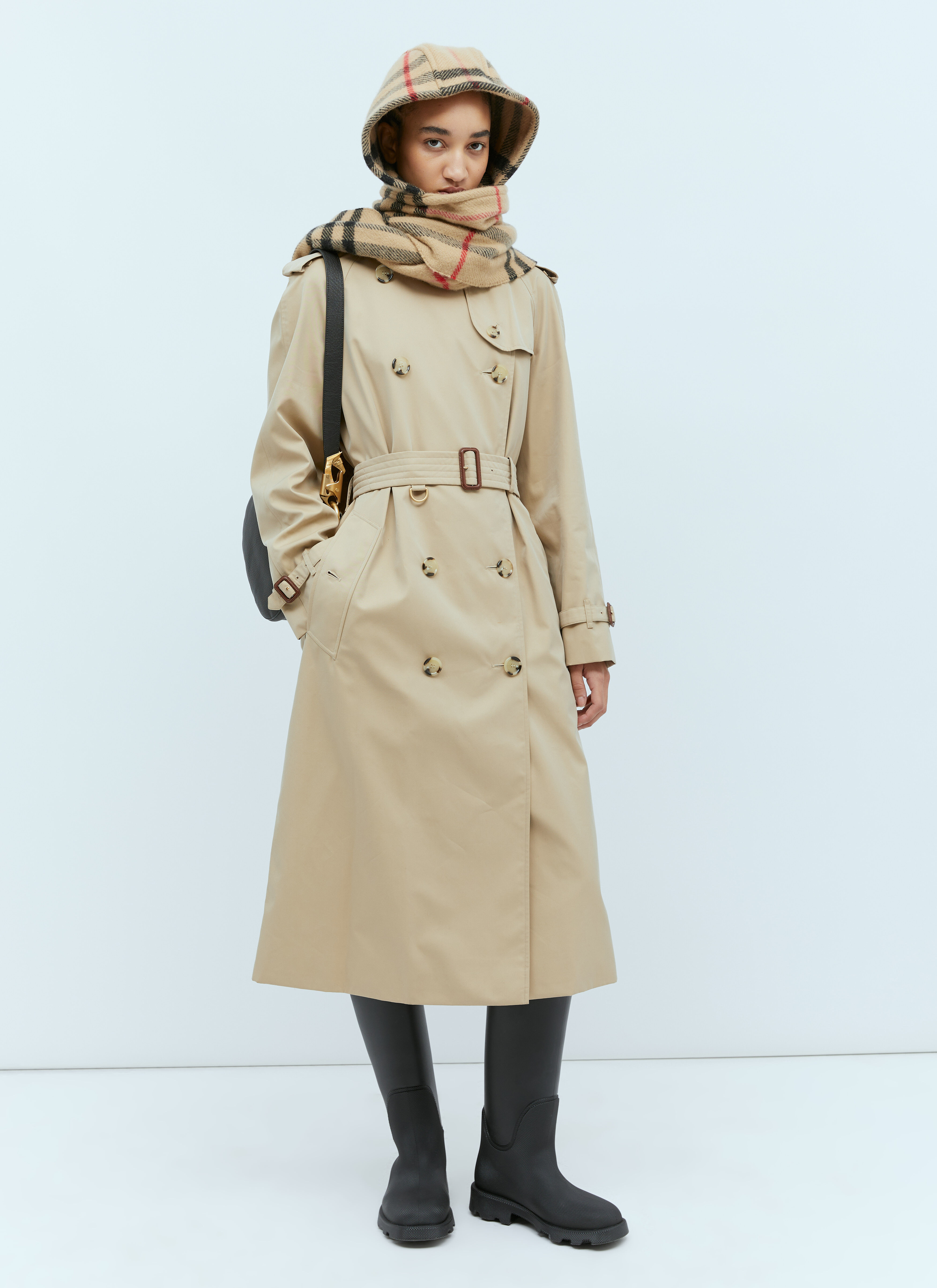Burberry Women s Double Breasted Trench Coat in Beige LN CC
