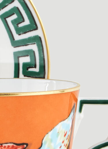 Ginori 1735 Set of Two Il Viaggio di Nettuno Tea Cup and Saucer Multicolour wps0644430