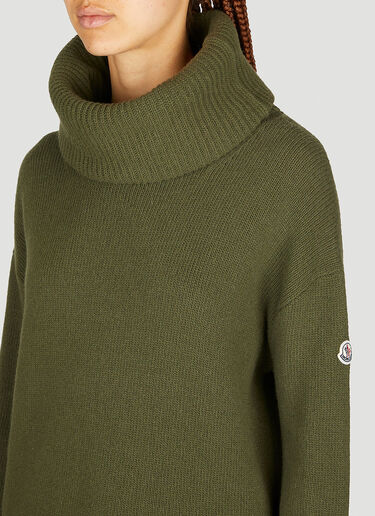 Moncler 울 폴로넥 스웨터 그린 mon0254045