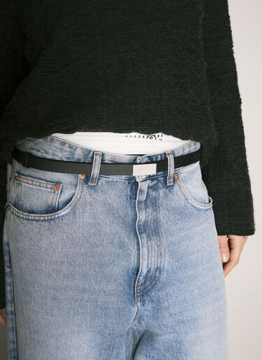 MM6 Maison Margiela 迷你铭牌腰带 黑色 mmm0258007