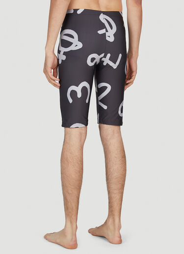 Vivienne Westwood Graphic Print Swim Bermudas Black vvw0152009