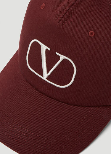 Valentino Logo Baseball Hat Red val0149053