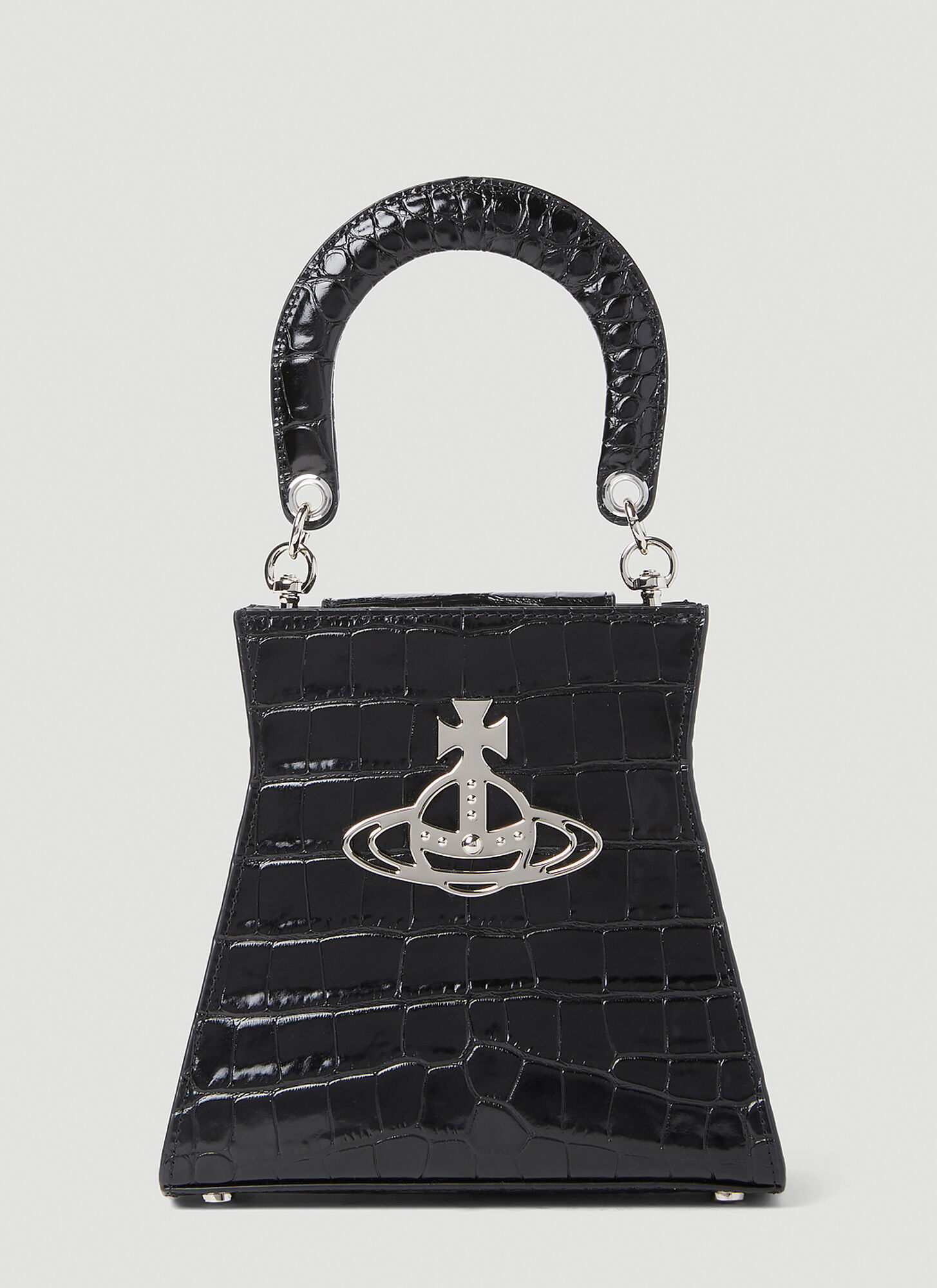Vivienne Westwood Kelly Large Handbag In Black ModeSens