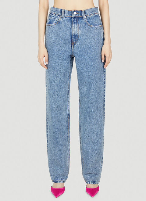 Alexander Wang Washed Rhinestone Jeans Blue awg0252002
