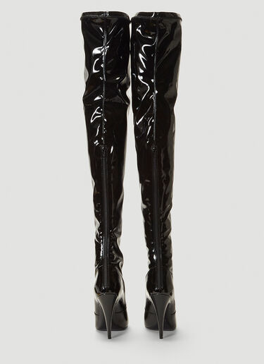 Saint Laurent Aylah Over-The-Knee Boots Black sla0242017
