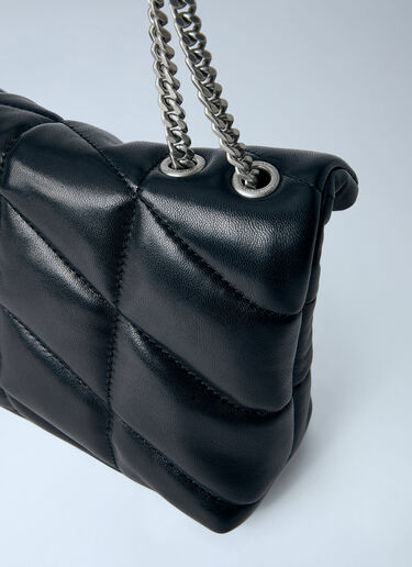 LN-CC® - Saint Laurent: Toy Puffer Shoulder Bag - Black Saint Laurent Toy Puffer Shoulder Bag Black sla0265128