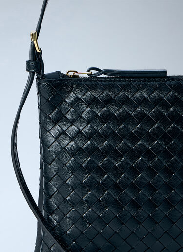 LN-CC® - Bottega Veneta: Intrecciato Piccolo Medium Pouch - Black Bottega Veneta Intrecciato Piccolo Medium Pouch Black bov0265049