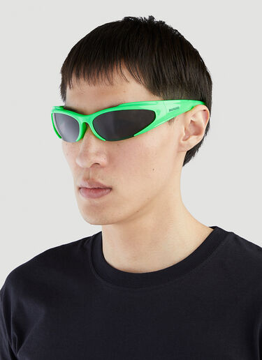 Balenciaga 리버스 익스팬더 선글라스 그린 bal0151085