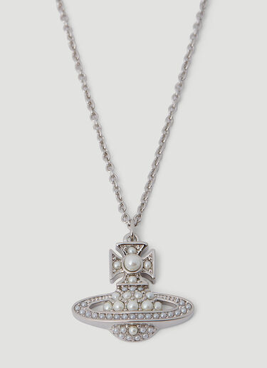 Vivienne Westwood Luzia 浅浮雕项链 银色 vvw0254051