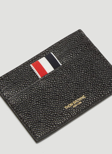 Thom Browne Pebbled Leather Card Holder Black thb0125042