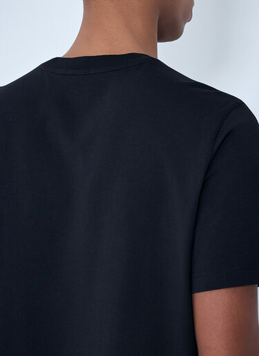 Moncler Logo Motif Cotton T-shirt Black mon0163036