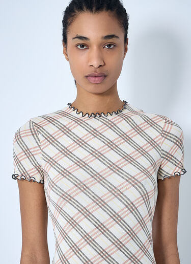 Burberry Check T-Shirt Beige bur0259006