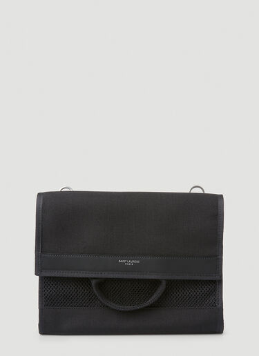 Saint Laurent City 翻盖斜挎包 黑 sla0149061